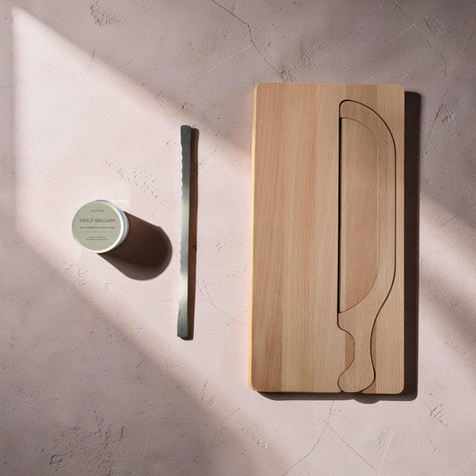 Brotschneide-Set mit Bogenmesser - Valanoa