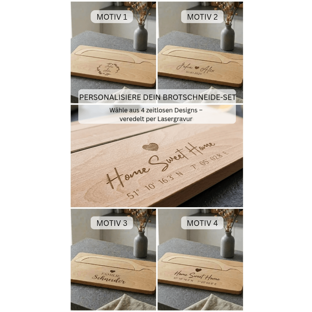 #Brotschneide-Set mit Bogenmesser# - #Valanoa#