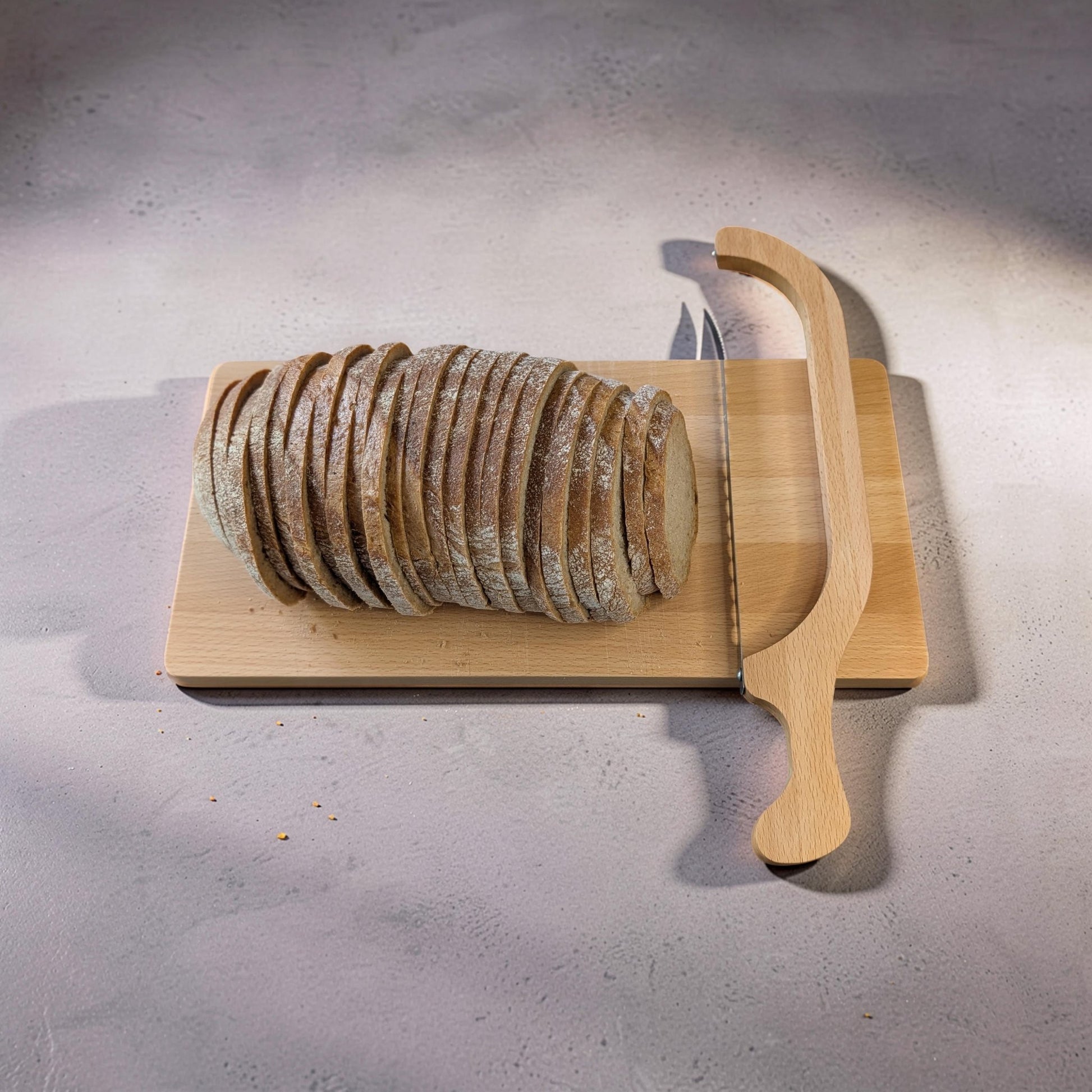 Brotschneide-Set mit Bogenmesser - Valanoa