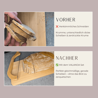 Brotschneide-Set mit Bogenmesser - Valanoa