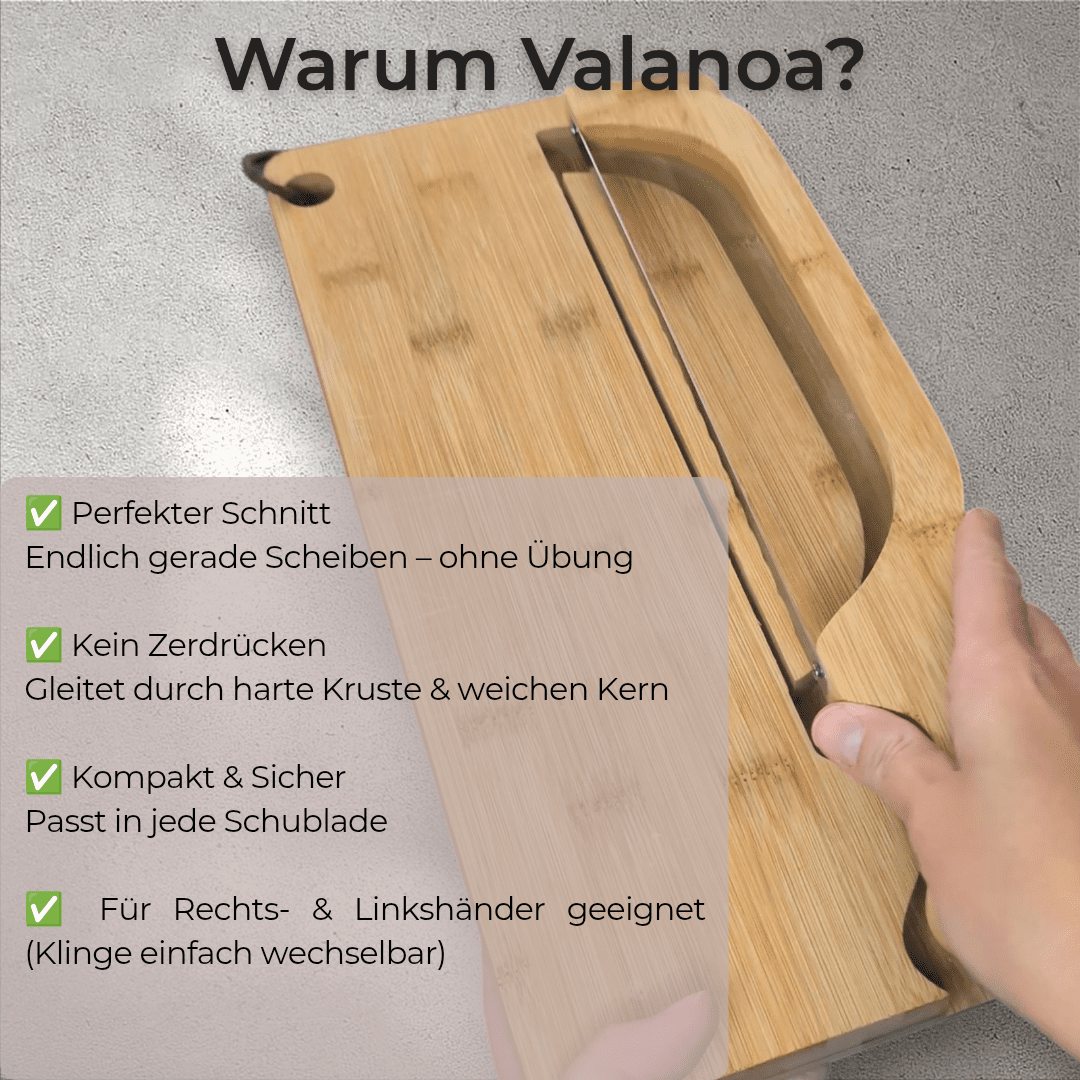 Brotschneide - Set mit Bogenmesser - Valanoa