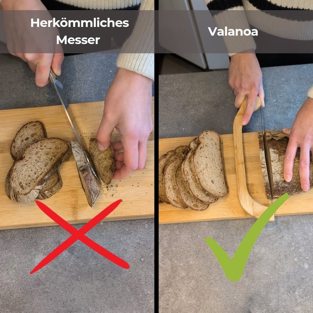 Brotschneide - Set mit Bogenmesser - Valanoa