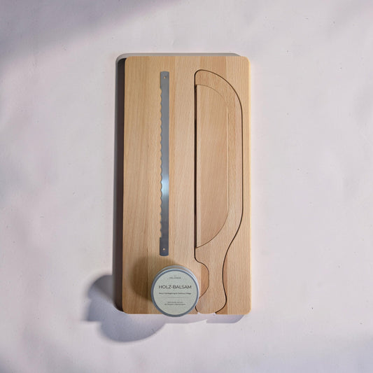 Brotschneide-Set mit Bogenmesser - Valanoa